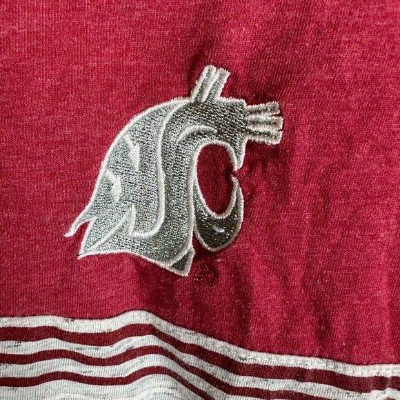 $4/25 - Colosseum WSU Men’s Large Cougs Polo Wazzu Embroidered logo Stripe - Picture 3 of 5
